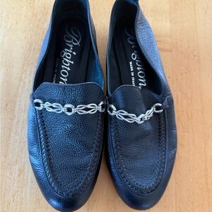 Brighton Sloane Black Leather Loafers